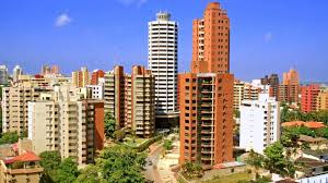 Buildings for different types of businesses in Colombia