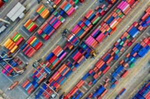 Containers waiting at port to be shipped - Free Trade Zones support import and export activity in Central America