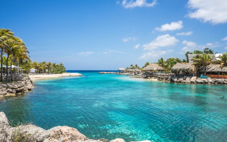 Lagoon in Caribbean