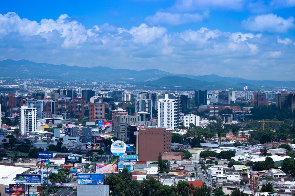 Aereal view of Guatemala City 