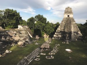 A picture of Aztec temple.