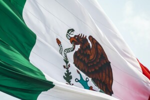 A photo of the Mexican flag - main image for PTU in Mexico article