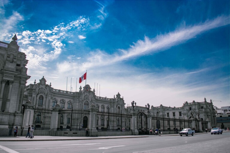 The Government Palace in Lima, the capital of Peru, where you will need to hire a good attorney if you are planning to invest