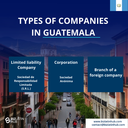 Doing business in Guatemala will involve one of these entity types.