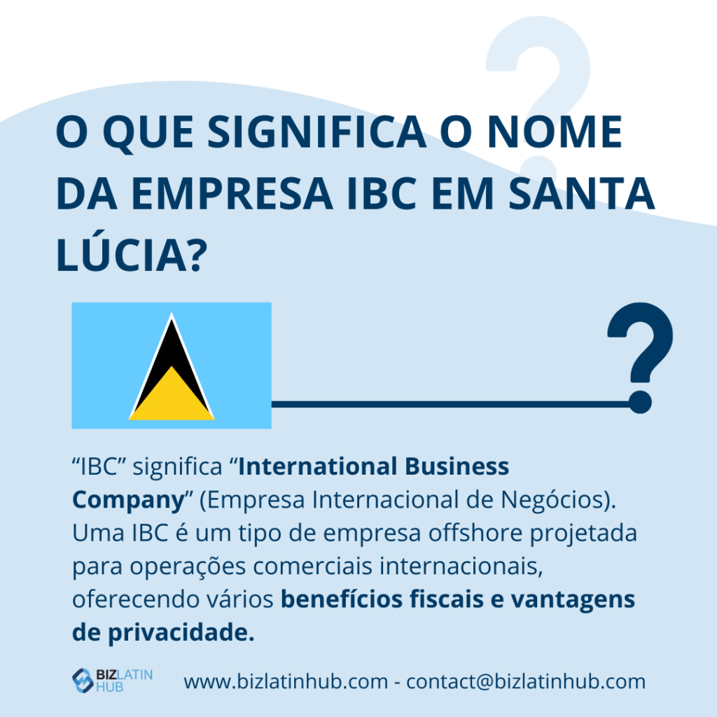 Se você estiver interessado em Requisitos fiscais e contábeis em Santa Lúcia, deve saber o que significa IBC no país