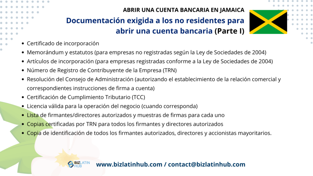 Conozca los requisitos para abrir una cuenta bancaria corporativa en Jamaica